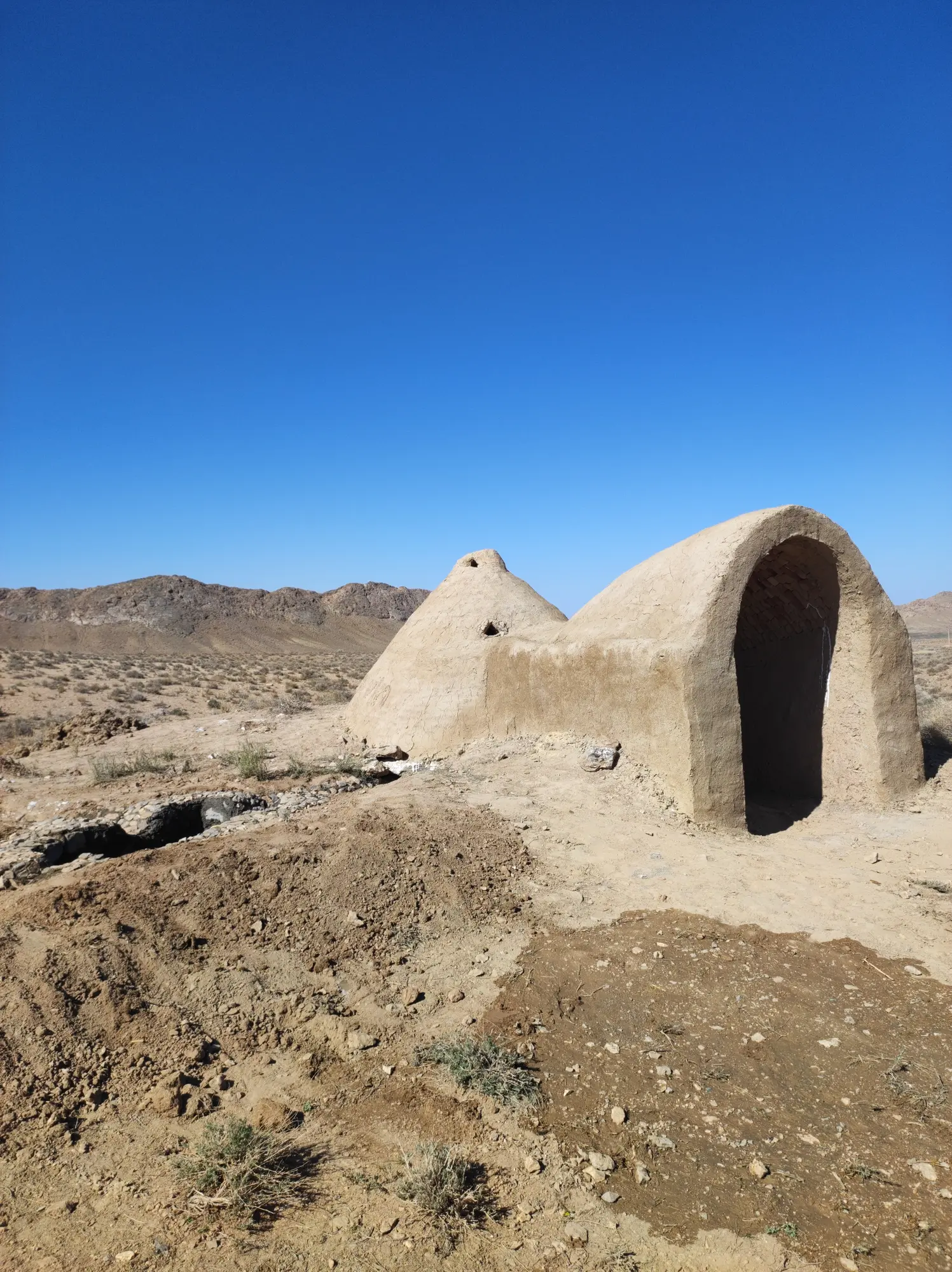 نمای نهایی آبانبار سنتی پس از احیا
