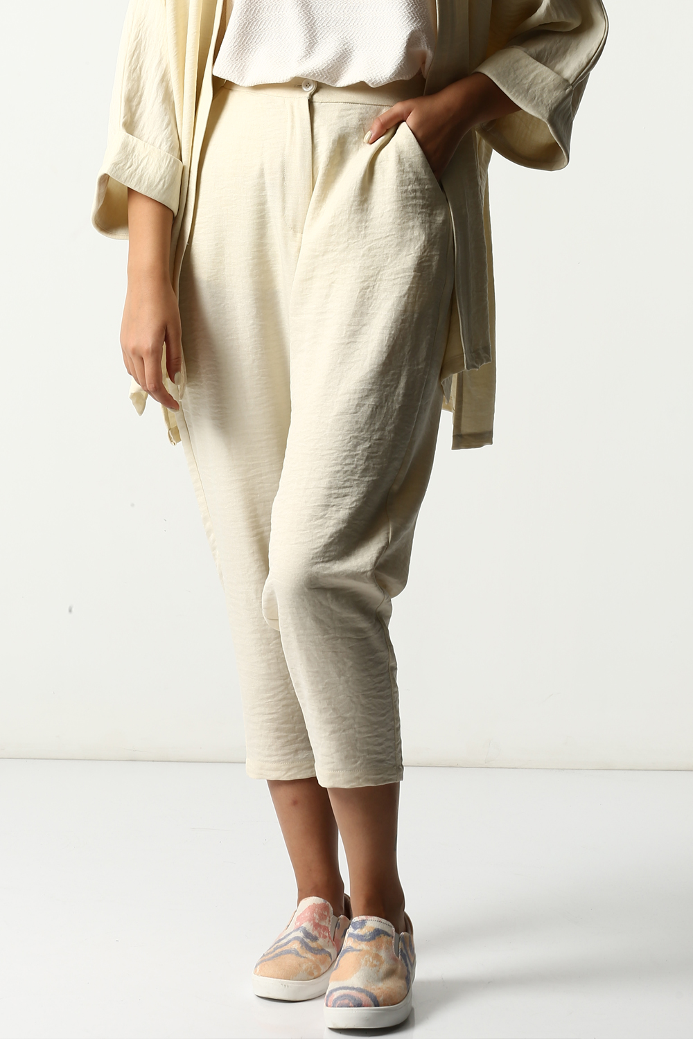 شلوار خمره ای جیب دار زنانه