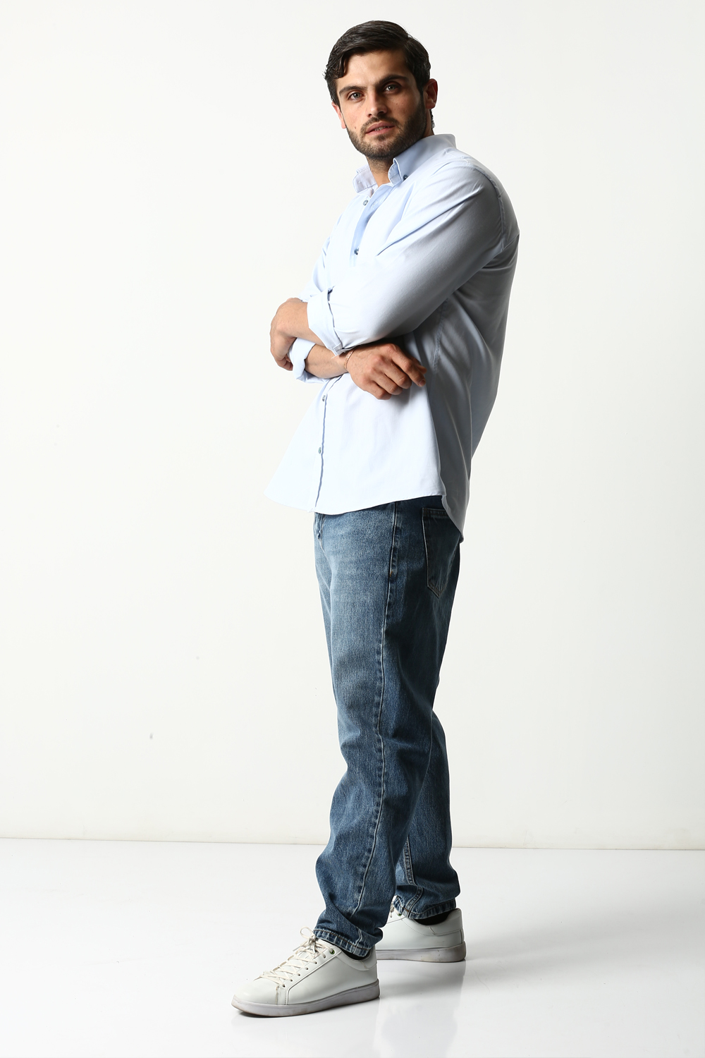 شلوار مام فیت جین مردانه