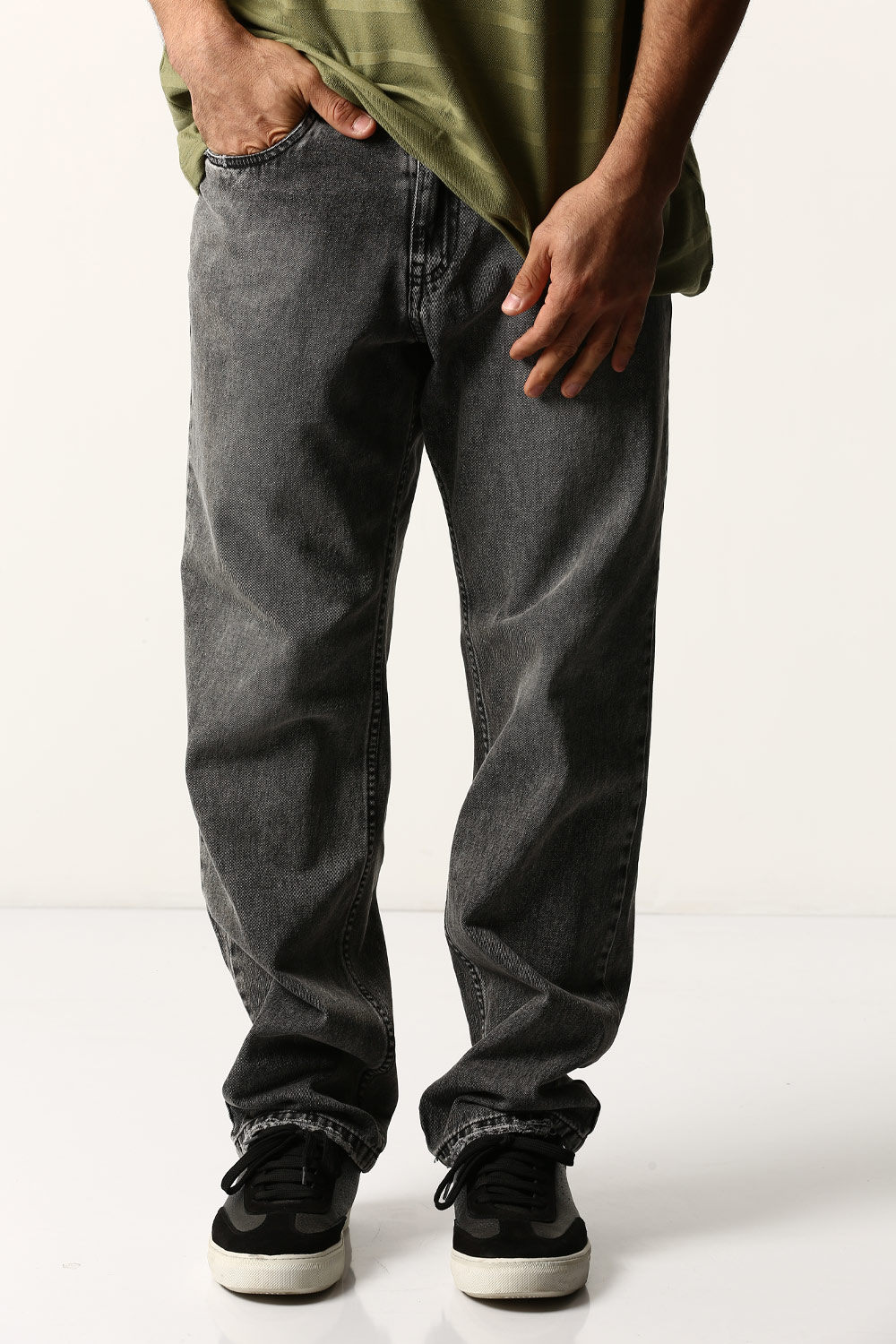 شلوار جین رگولار بدون کش مردانه