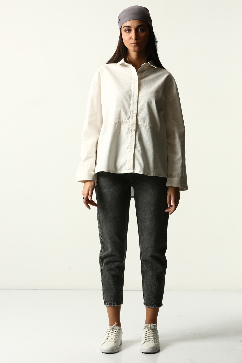 شومیز برش دار پشت بلند زنانه