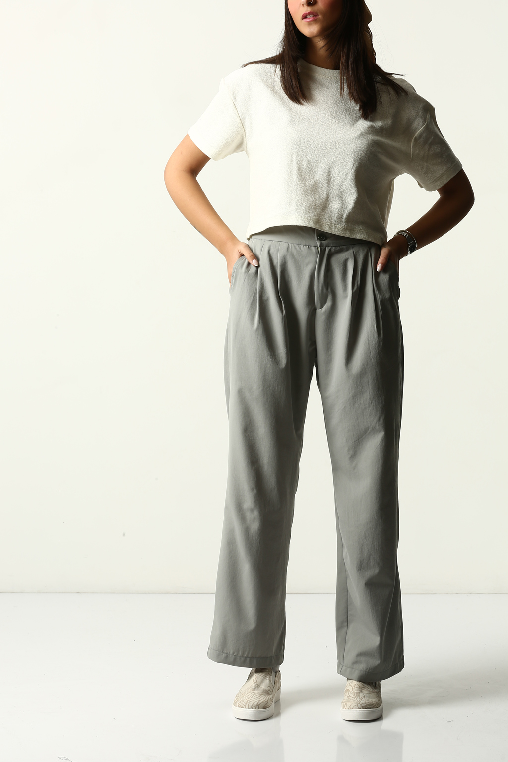 شلوار کمر پیلی پشت کش زنانه