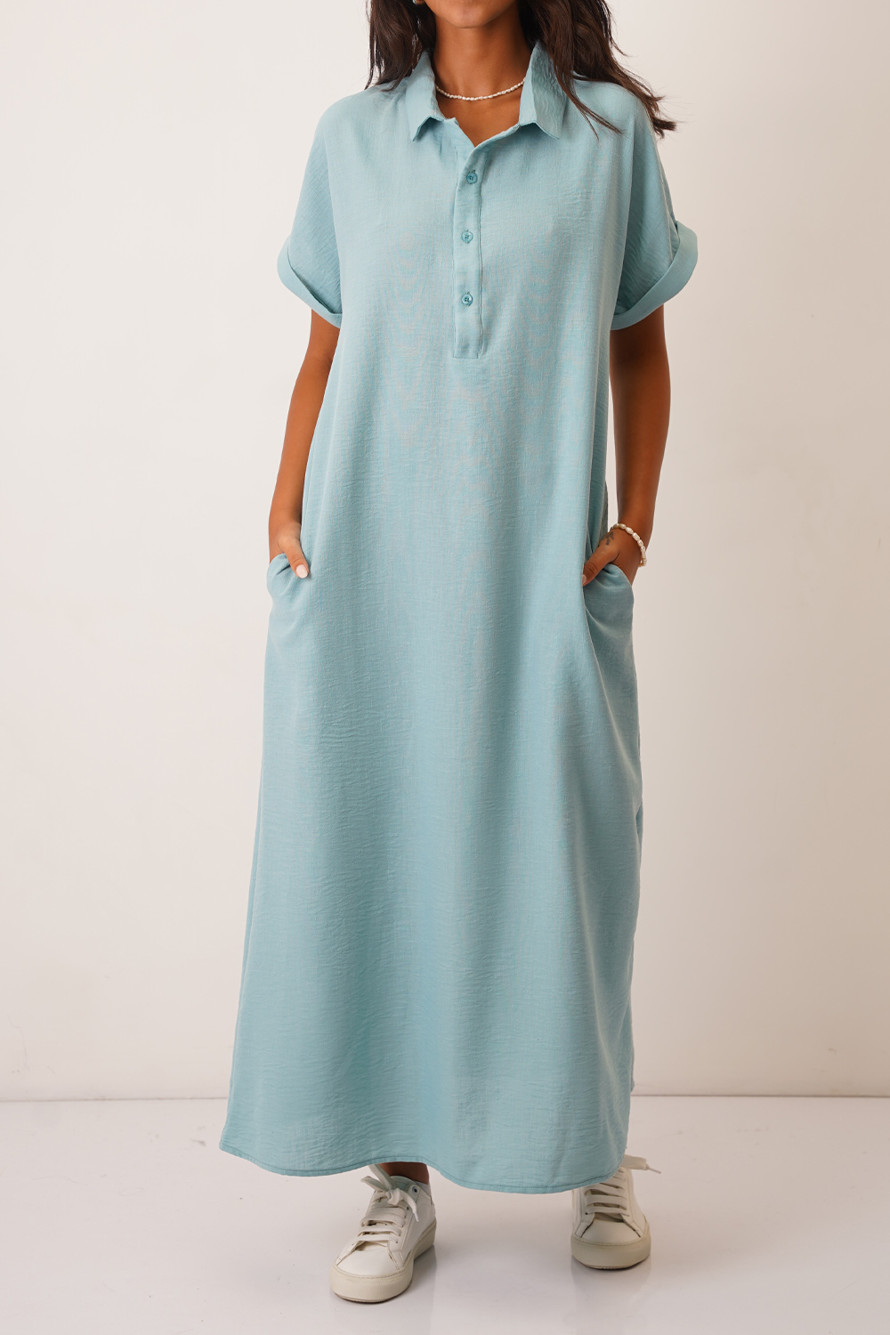 پیراهن نیم قاپک بلند زنانه