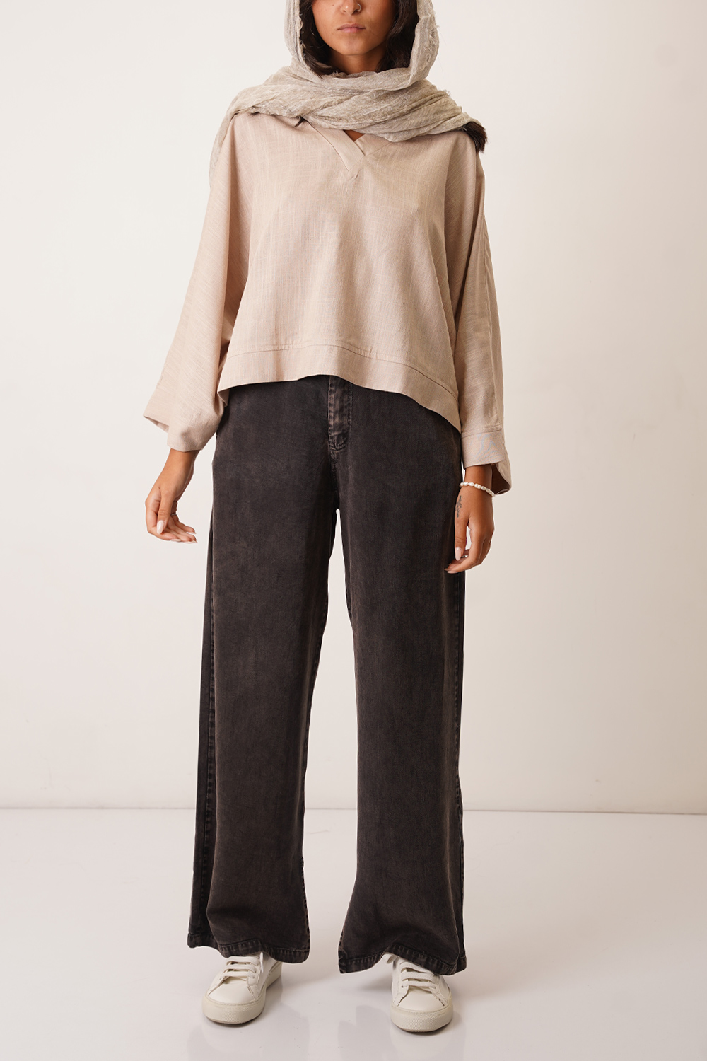 شومیز جلو بسته یقه هفت زنانه