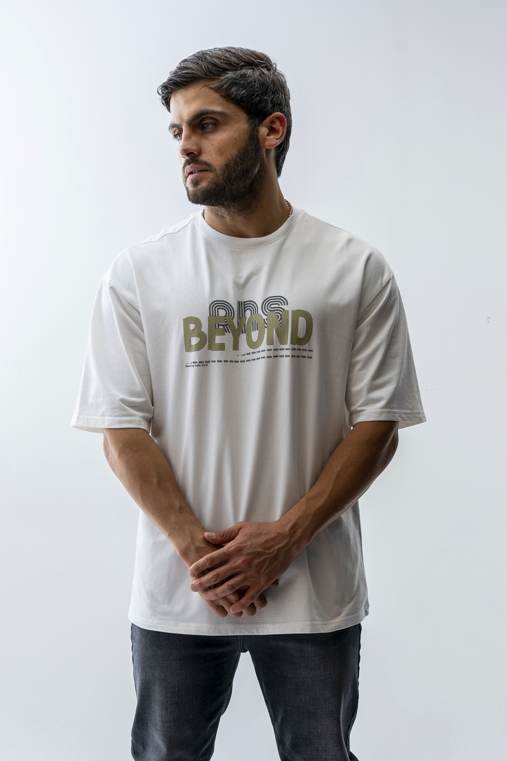 تیشرت باکسی چاپی beyond مردانه