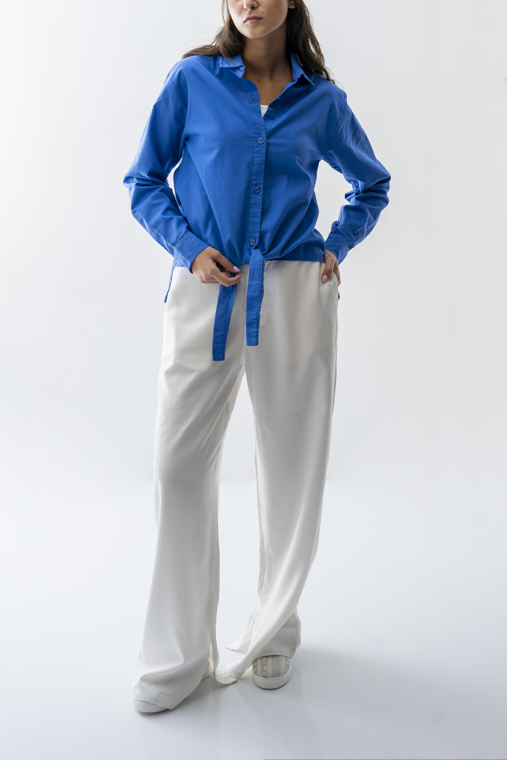 شومیز بیسیک گره ای زنانه  