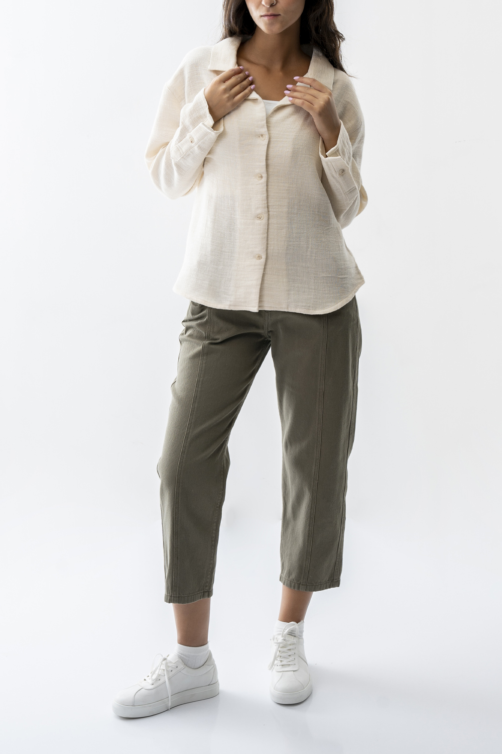 شومیز یقه برگردان زنانه