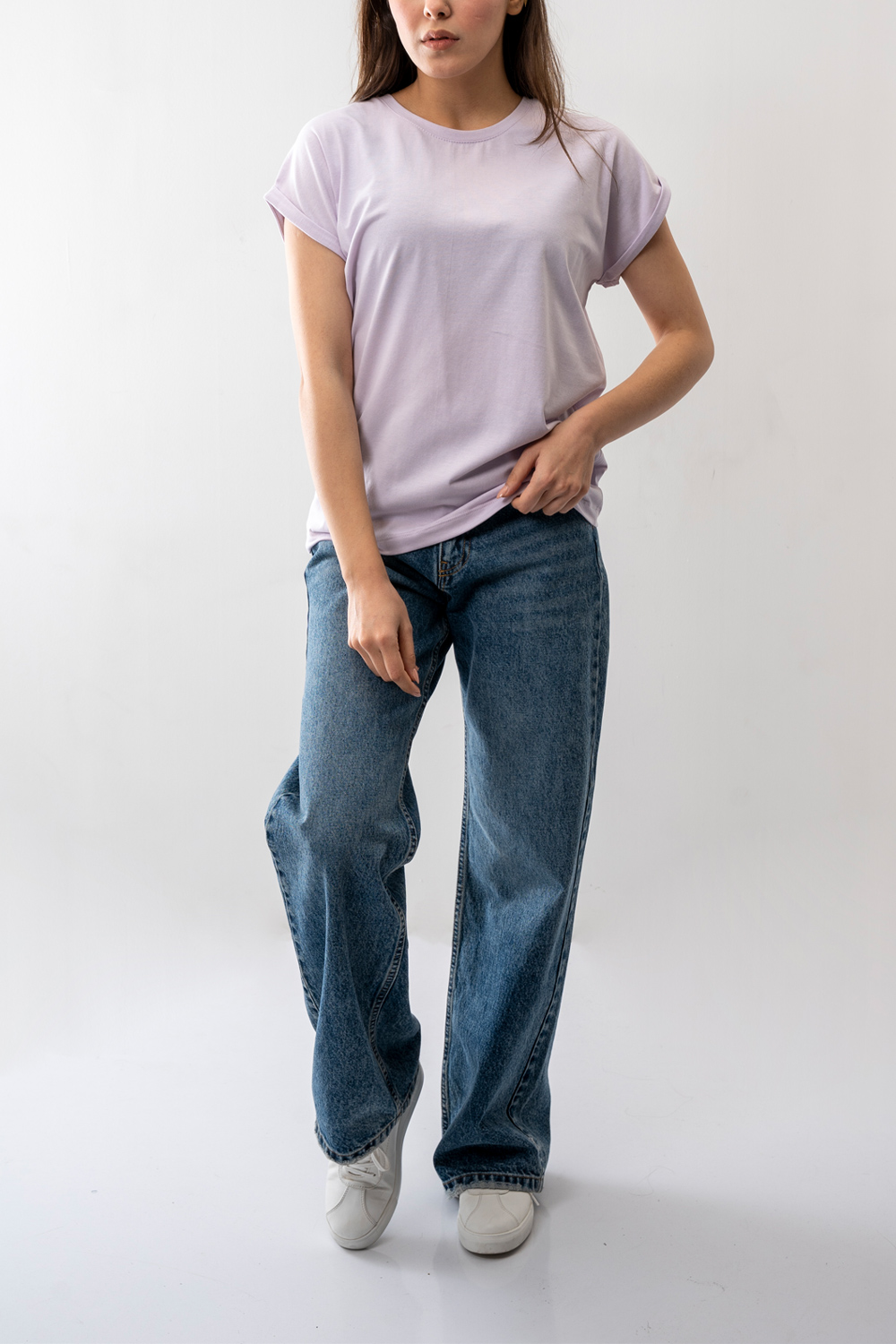 تیشرت آستین سرخود زنانه