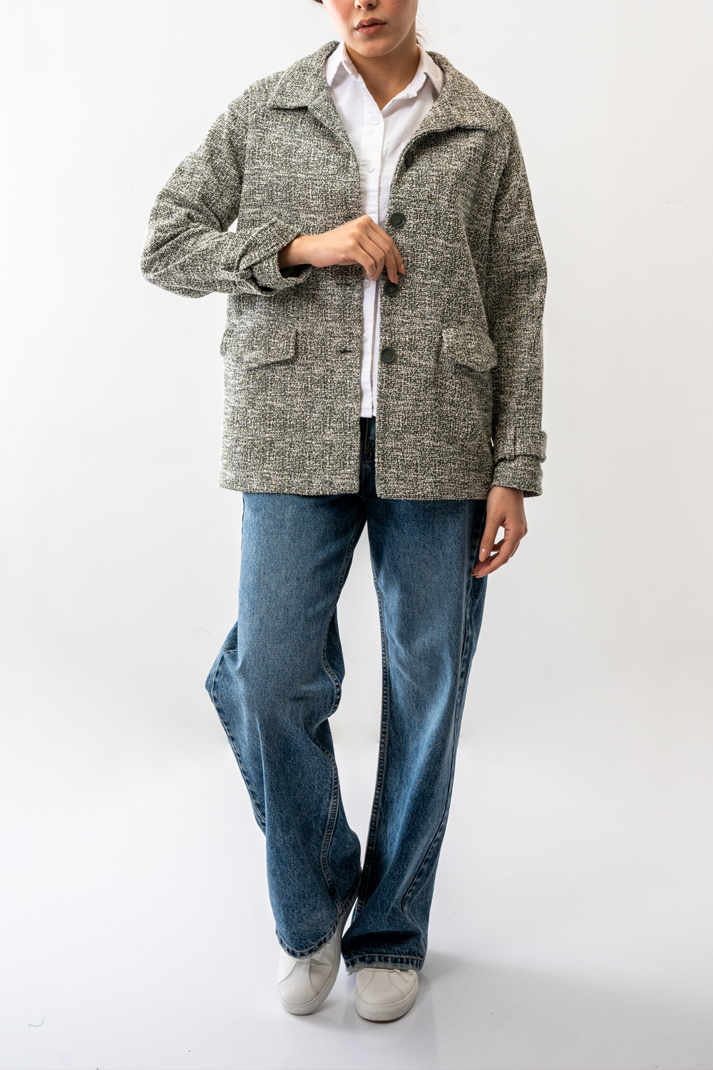 پالتو کوتاه جیب دار زنانه