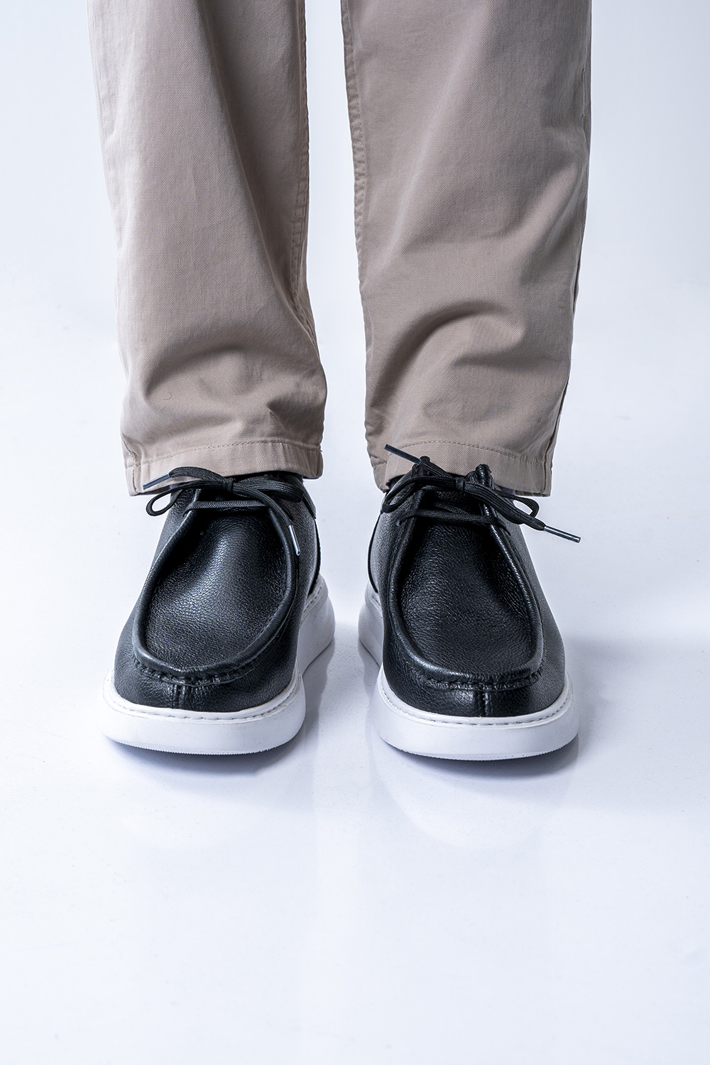 کفش کادیلاک چرم طبیعی بندی مردانه