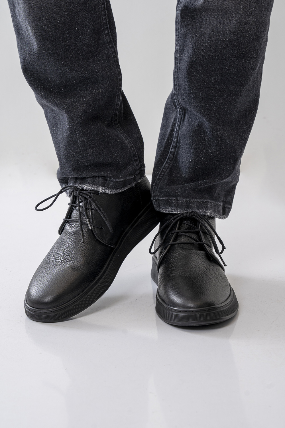 نیم بوت چرم طبیعی مردانه