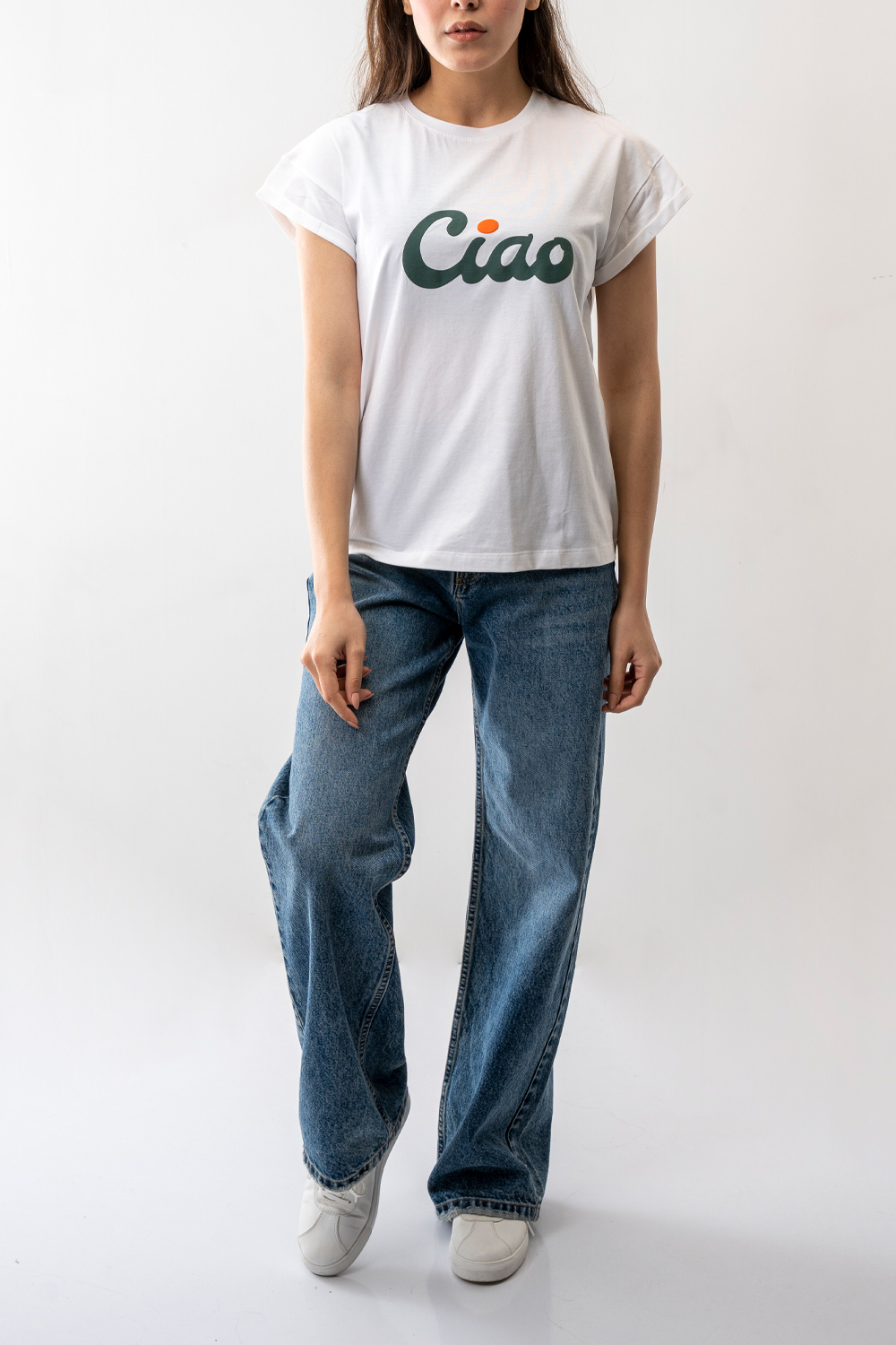 تیشرت چاپی بیسیک زنانه