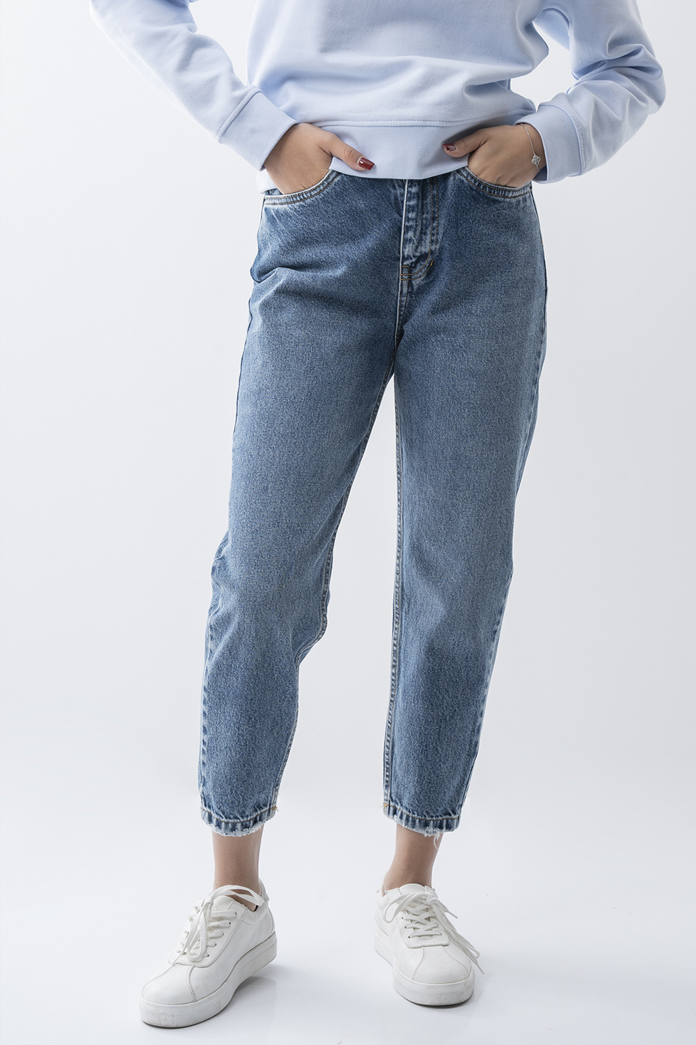 شلوار جین مام فیت زنانه