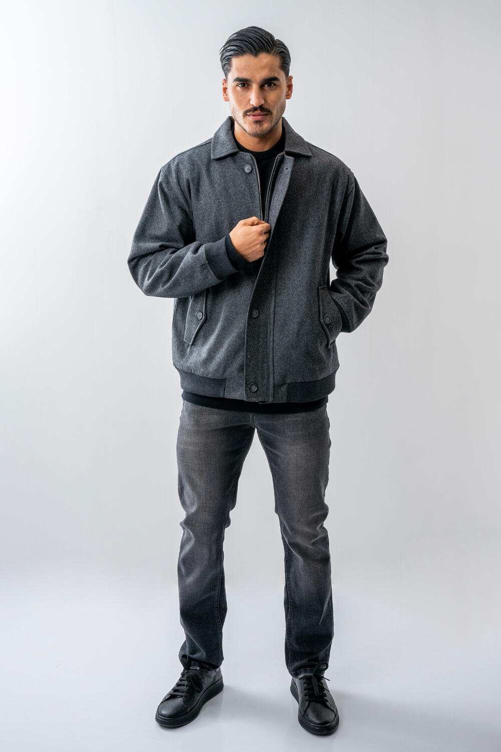 کت فوتر یقه شکاری مردانه