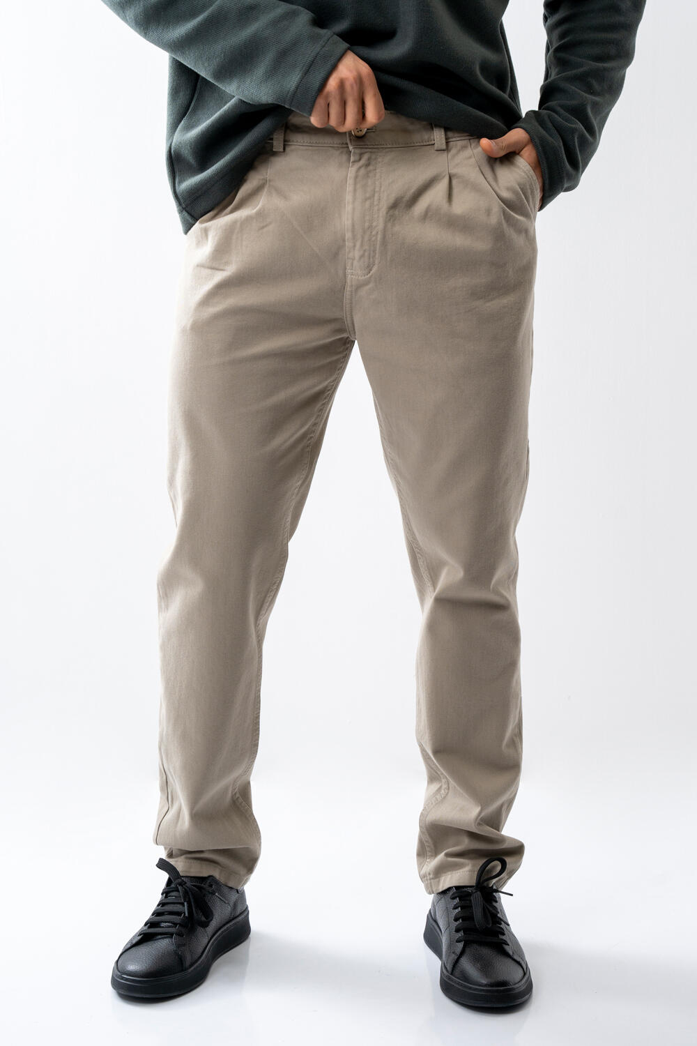 شلوار کتان پیلی دار مردانه