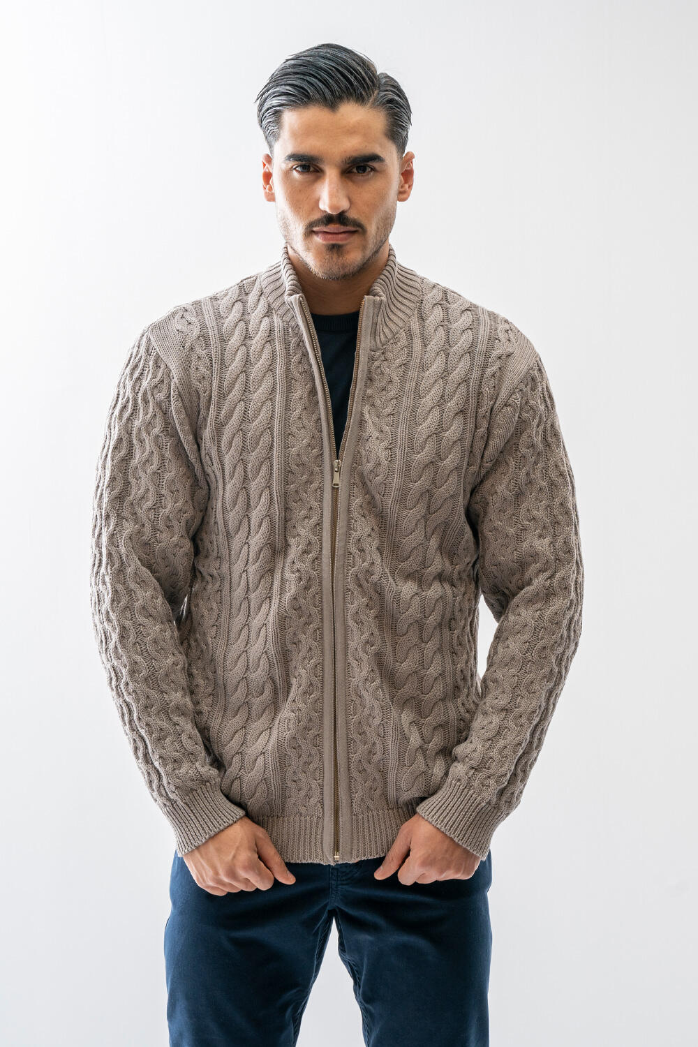 سوئیشرت بافت ژاکارد مردانه