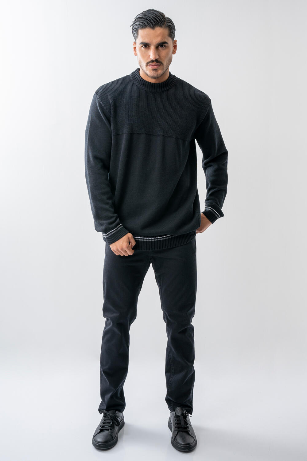 بافت آستین بلند ترکیبی مردانه