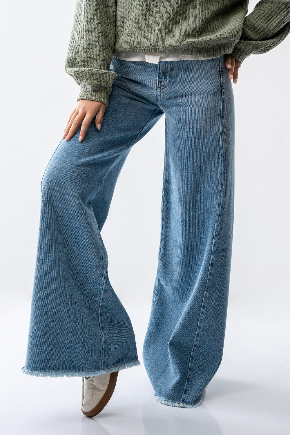 شلوار جین شافل زنانه 