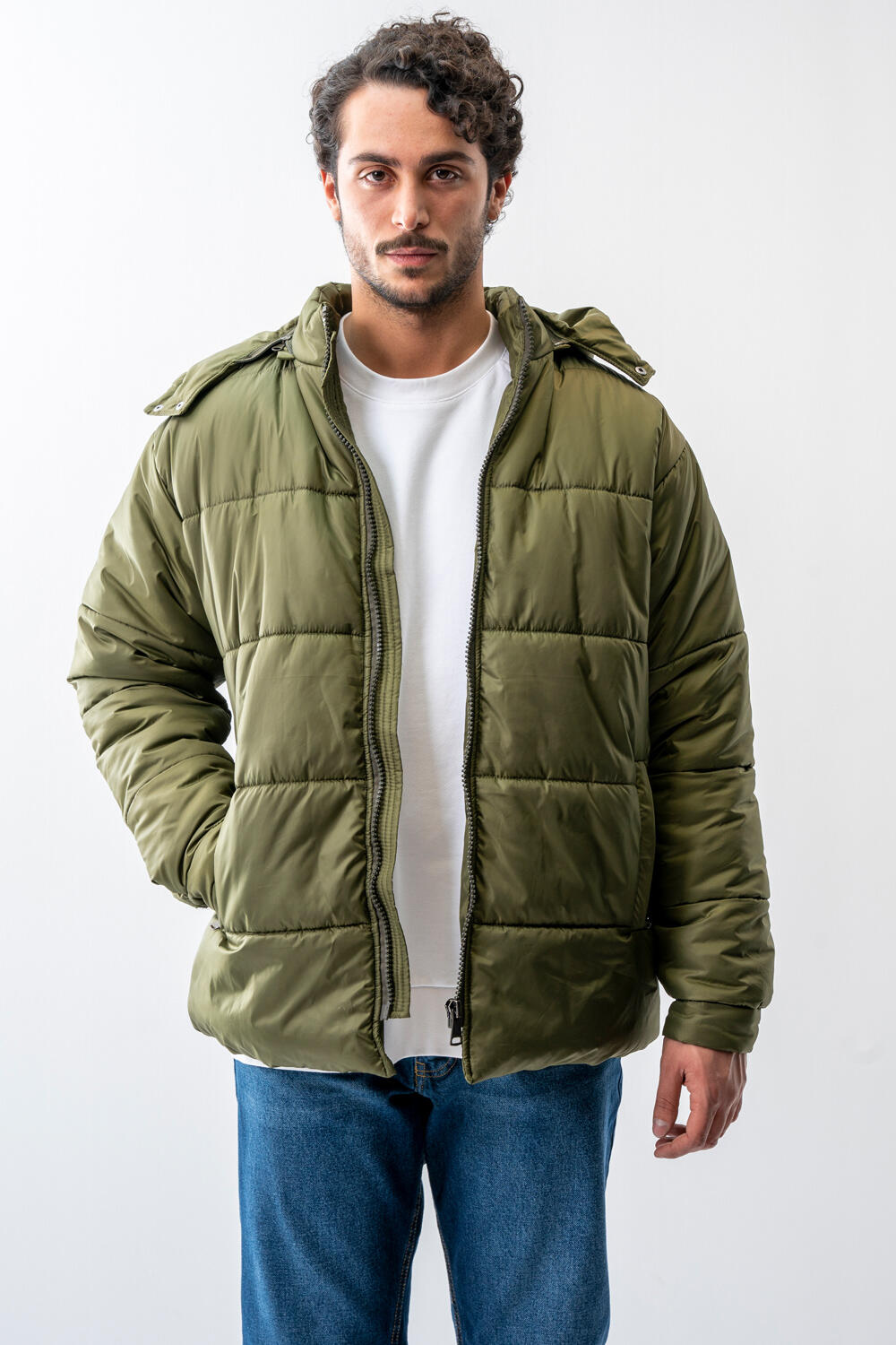 کاپشن نما دوزی کلاه دار مردانه 